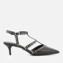 Dune Women's Cristyn T Bar Court Shoes - Black Reptile