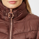 women's barbour international autocross quilted jacket cocoa