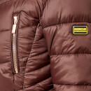 women's barbour international autocross quilted jacket cocoa