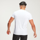MP muška luksuzna klasična majica s okruglim izrezom – bijela