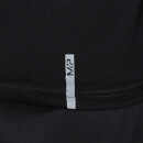 T-shirt manches longues à col ras du cou MP Luxe Classic pour hommes – Noir