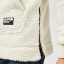 mountain sherpa half zip overhead hoodie