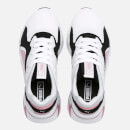 puma nova 9's block white and pink trainers