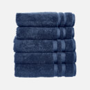 in homeware 100% Egyptian Cotton Pile 5 Piece Towel Bale - Blue
