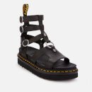dr martens adaira gladiator leather chunky sandals in black