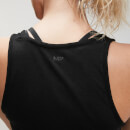 MP ženska kratka majica bez rukava za trening s vezanjem sprijeda Essentials – crna - XXL