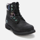 6 inch iridescent premium boot for women in black
