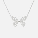 Olivia Burton Women's Butterfly Wing Necklace - Silver