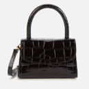 by FAR Women's Mini Croco Top Handle Bag - Black