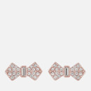 Ted Baker Women's Sersi Solitaire Pave Bow Earrings - Rose Gold