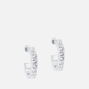 Ted Baker Women's Seanna: Small Crystal Hoop Earring - Silver/Crystal