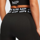 MP ženske biciklističke kratke hlače zaobljene boje - crne - XS