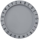 Design Letters Eat & Learn Tritan Deep Plate - Grey