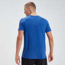 Мъжка тениска с къси ръкави Performance на MP - кобалтово синьо и черно - XS