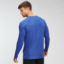 Мъжка тениска с дълги ръкави Performance на MP - кобалтово синьо/черно - XS