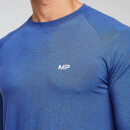เสื้อยืดแขนยาวสำหรับผู้ชาย MP - Cobalt/Black - XS