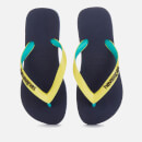 Havaianas Kids' Top Mix Flip Flops - Navy/Neon Yellow
