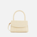 by FAR Women's Mini Croco Top Handle Bag - Cream