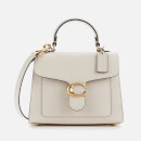 Coach Women's Mixed Leather Tabby Top Handle 20 - Chalk