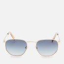 Le Specs Women's Alto Metal Frame Sunglasses - Bright Gold Smoke