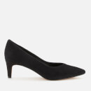 Clarks Women's Laina55 Court2 Suede Court Shoes - Black