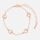 Ted Baker Women's Heniee Crystal Heart Bracelet - Rose Gold