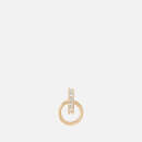 Maria Black Women's Lila Diamond Hoop Labret - Gold