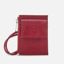 KENZO Men's Kampus Canvas Cardholder on Strap - Magenta