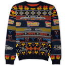 Back To The Future: Navy Christmas Jumper