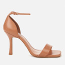 Dune Women's Meri T Leather Heeled Sandals - Camel