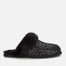 UGG Women's Scuffette Ii Snow Leopard Slippers - Black