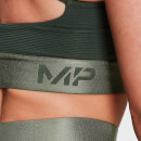 Áo ngực thể thao có họa tiết thích ứng dành cho nữ của MP- Màu xanh lá cây đậm - XXS