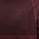 MP Men's Essential Seamless Short Sleeve T-Shirt- Washed Oxblood Marl - XS