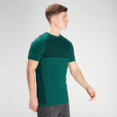 Мъжка безшевна тениска с къс ръкав Essential на MP - ярко зелен меланж - XS