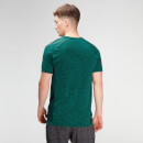 Мъжка безшевна тениска с къс ръкав Essential на MP - ярко зелен меланж - XS