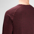 MP Men's Essential Seamless Long Sleeve Top- Washed Oxblood Marl - XS