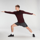 MP Men's Essential Seamless Long Sleeve Top- Washed Oxblood Marl - XS