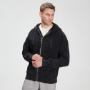 MP Men's Raw Training Zip Through Hoodie - Black - XXS