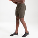 MP Muške Essentials Training 2-u-1 kratke hlače - tamno maslinaste