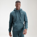 MP Men's Essential Zip Through Hoodie - Deep Sea Blue