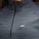 MP Women's Performance Zip Training Top- Black/Charcoal Marl - S