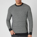 Superdry Men's Orange Label Crewneck Jumper - Dark Charcoal Birdseye