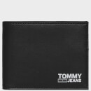 Tommy Jeans Men's Recycled Leather Mini Card Wallet - Black
