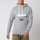 Napapijri Men's Burgee Win Hoodie - Medium Grey Melange