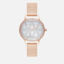 Olivia Burton Women's Ice Queen Snow Globe Watch - Rose Gold
