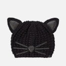 Karl Lagerfeld Women's Choupette Luxury Beanie - Black