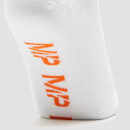 MP muške Essentials čarape za gležnjeve (3 paketa) White/Neon - UK 6-8