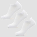 MP muške Essentials čarape za gležnjeve (3 paketa) White/Neon - UK 6-8