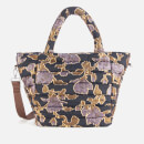 HVISK Women's Valley Night Lily Medium Tote Bag - Night Blue Multi