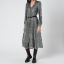 MICHAEL MICHAEL KORS Women's Galaxy Midi Shirt Dress - Black/Silver